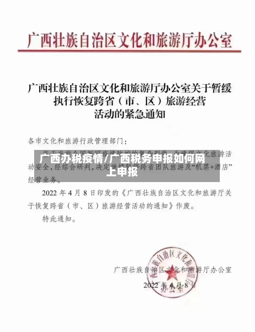 广西办税疫情/广西税务申报如何网上申报