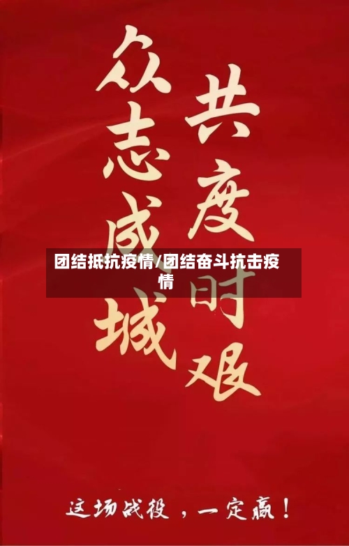 团结抵抗疫情/团结奋斗抗击疫情