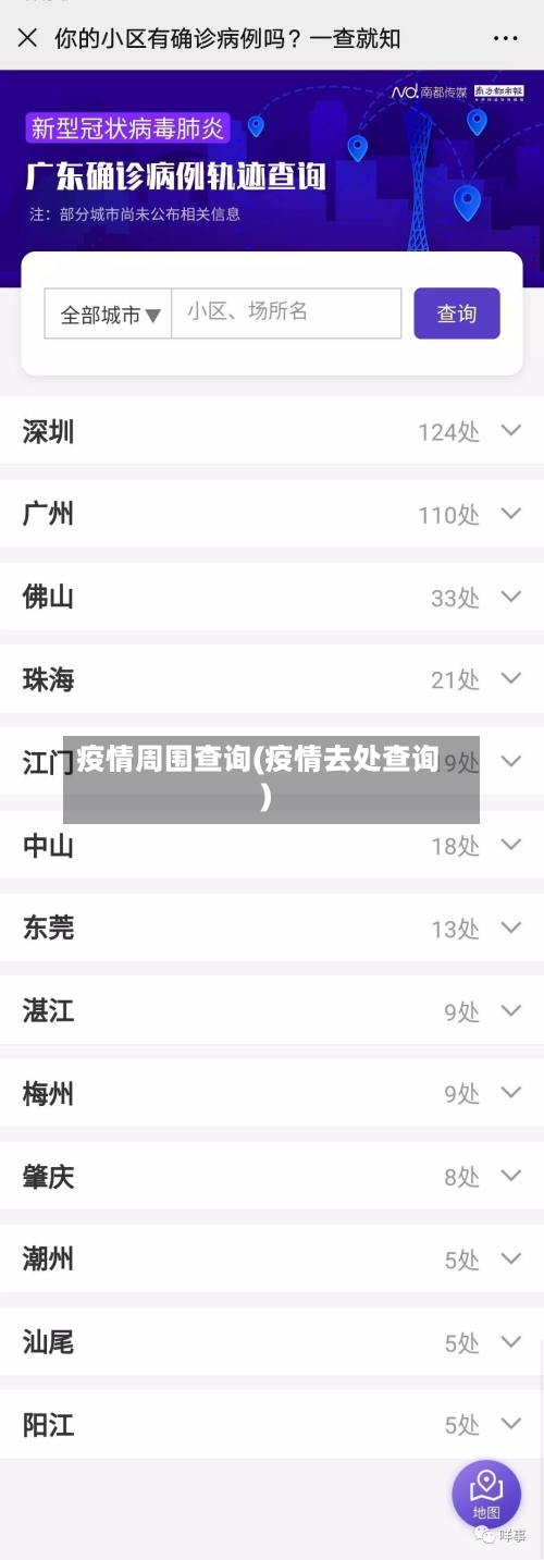 疫情周围查询(疫情去处查询)-第2张图片