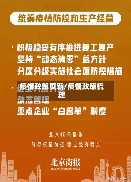 疫情政策更新/疫情政策梳理