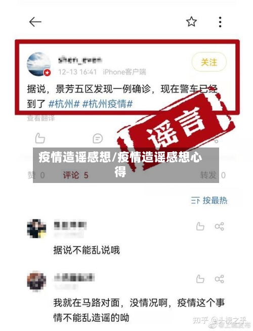 疫情造谣感想/疫情造谣感想心得