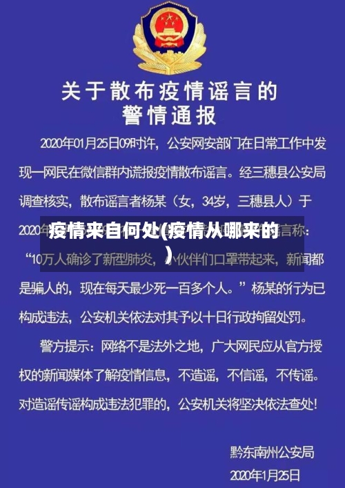 疫情来自何处(疫情从哪来的)-第3张图片