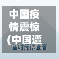 中国疫情震惊(中国遭遇疫情)