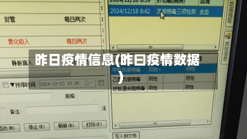 昨日疫情信息(昨曰疫情数据)